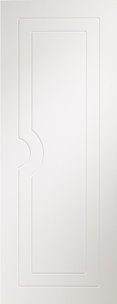 Classical 2 Panel Textured White Moulded Fire Door