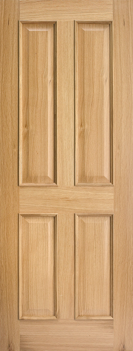 Shaker 4 Panel Pre Finished Oak Fire Door X