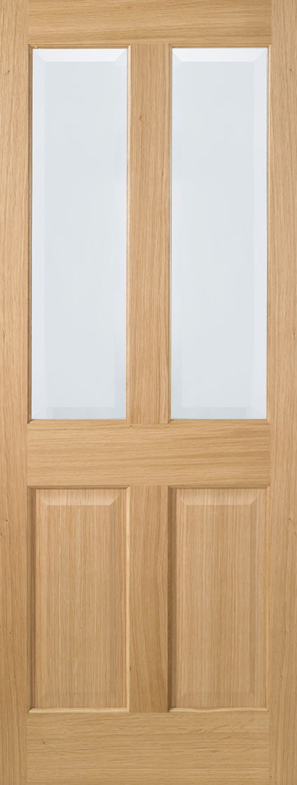 Oak Inlay 1 Panel Prefinished Fire Door