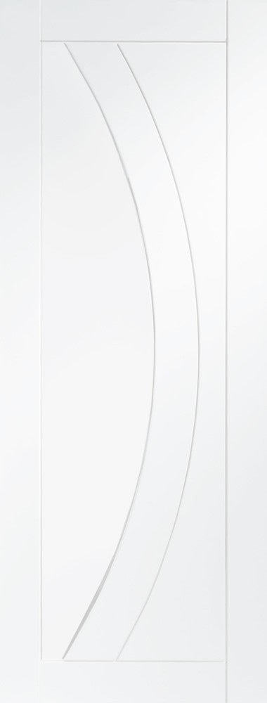 Salerno white primed internal door.