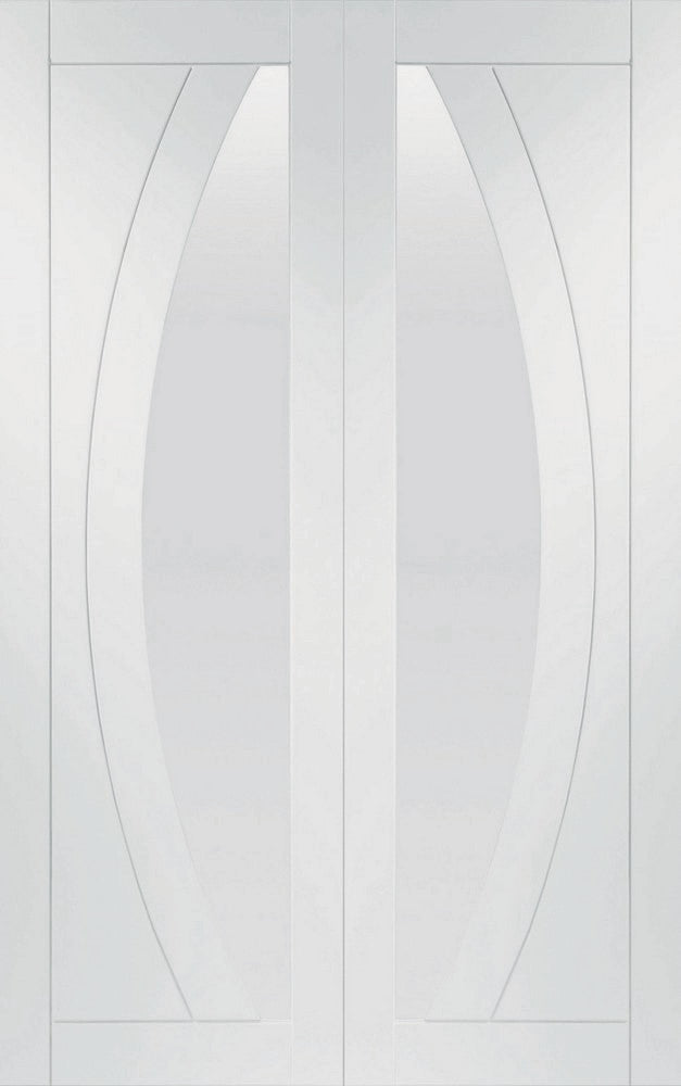 Shaker 4 Panel White Primed Solid Fire Door L