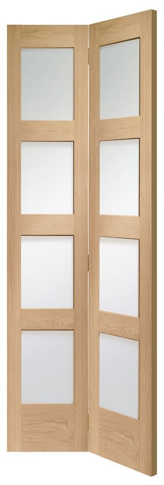 6 Panel Textured White Moulded Bifold