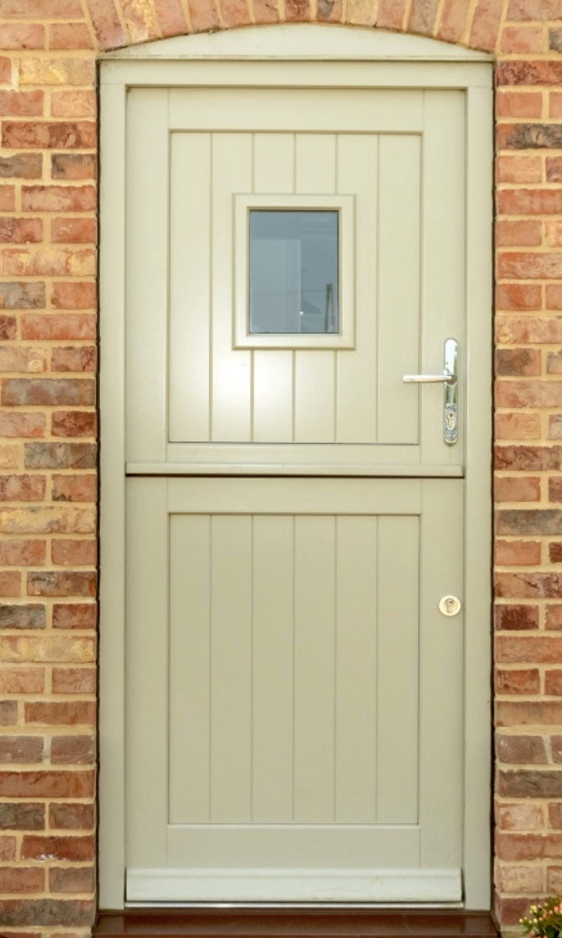 Bespoke Timber Traditional External Oak Door & leaded Side Light - Supplied & Fitted