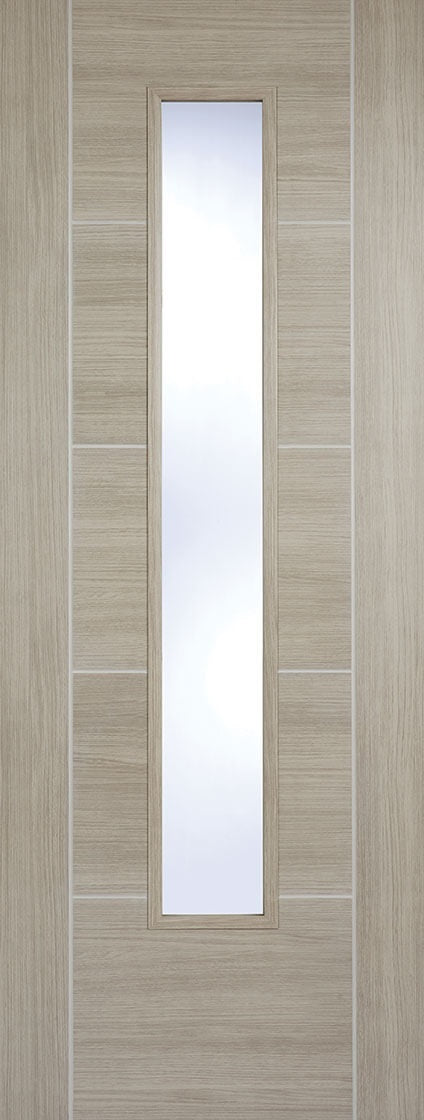 Palermo White Grey Laminate Internal Glazed Door