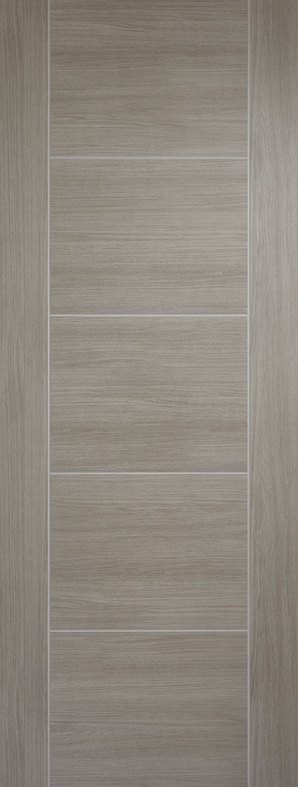 Grey Textured Vertical Panel Fire Door