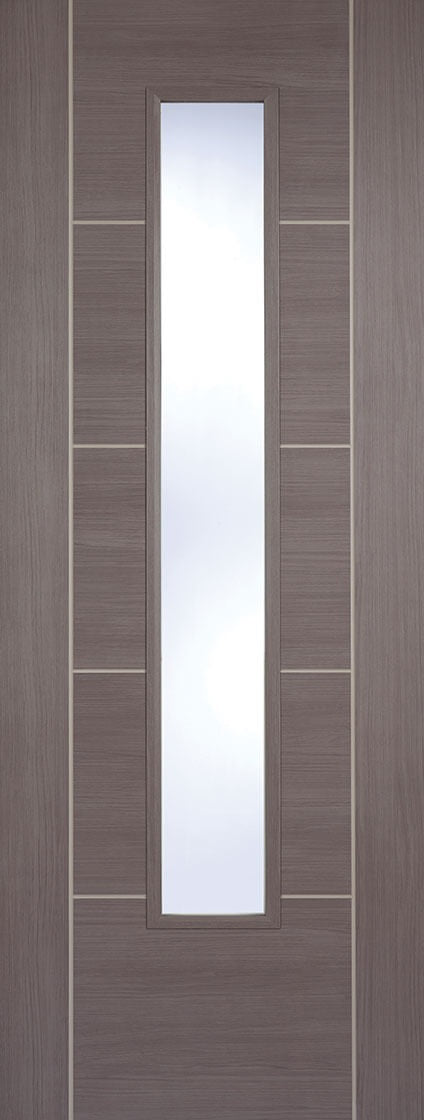 White Grey Laminate Palermo Fire Door