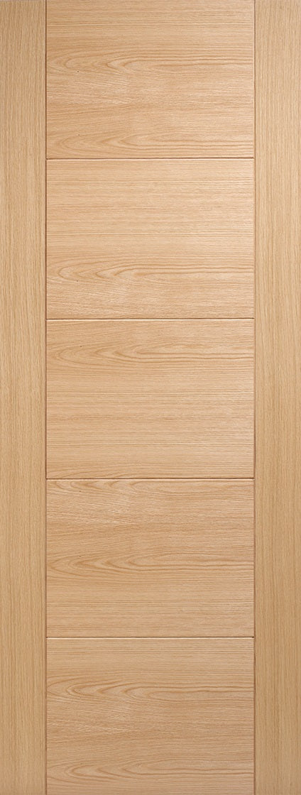 Malton Oak Fire Door With Clear Glass