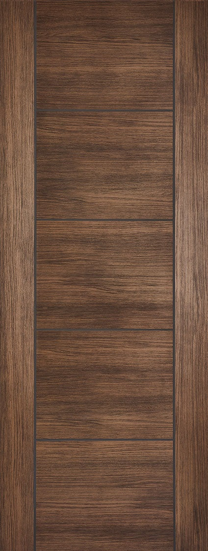 Monaco Black Prefinished Laminate Glazed Internal Door