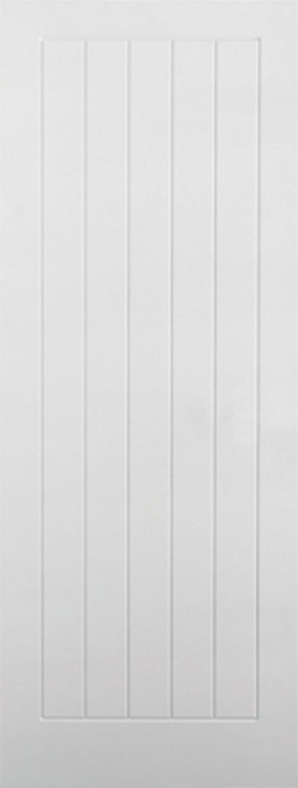 Pattern 10 White Primed Shaker Fire Door X