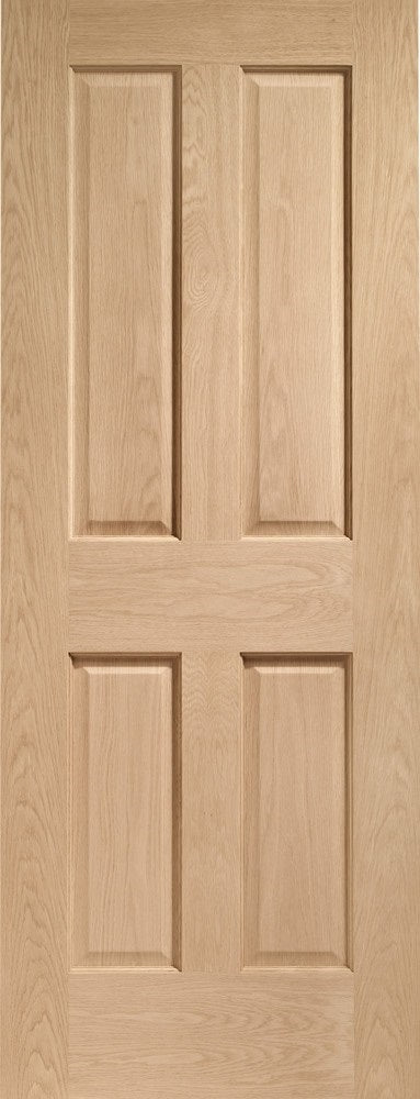 Victorian 4 panel oak internal door