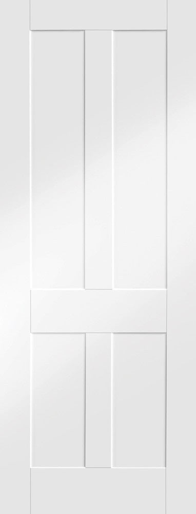 Victorian shaker 4 panel  white primed internal door.